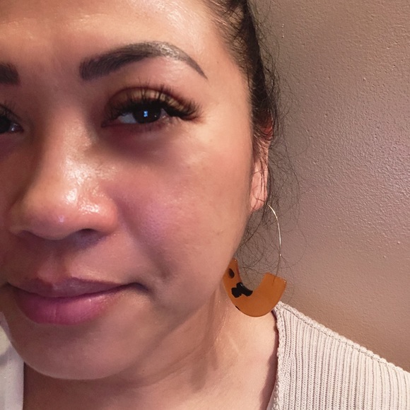 Geometric Dangle Earrings - Picture 3 of 4